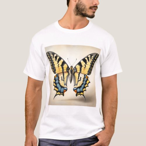 Tiger Swallowtail Butterfly IREF2305 _ Watercolor T_Shirt