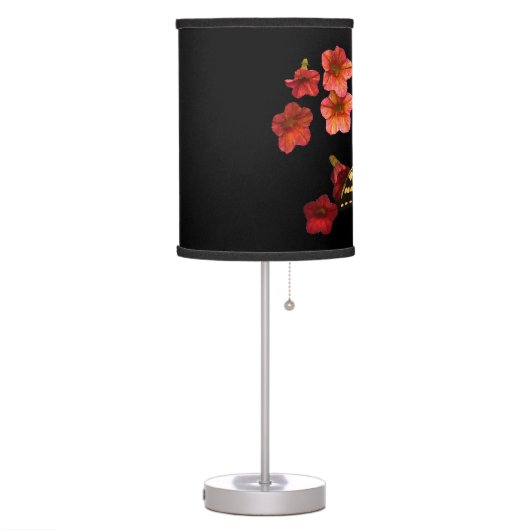 Tiger Swallowtail Butterfly on Flowers Desk Lamp (Left)