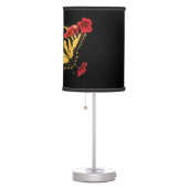 Tiger Swallowtail Butterfly on Flowers Desk Lamp (Right)