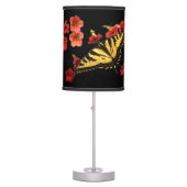Tiger Swallowtail Butterfly on Flowers Desk Lamp (Front)