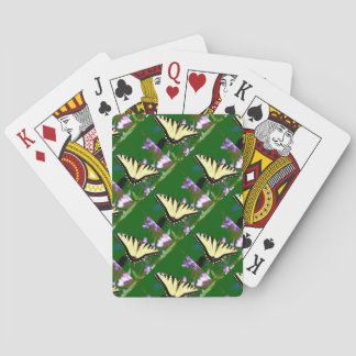 Tiger Swallowtail Butterfly on Wild Flowers Poker Cards