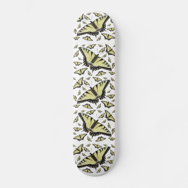 Tiger Swallowtail Butterfly Skateboard Deck (Front)