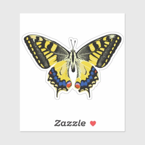 Tiger swallowtail butterfly sticker