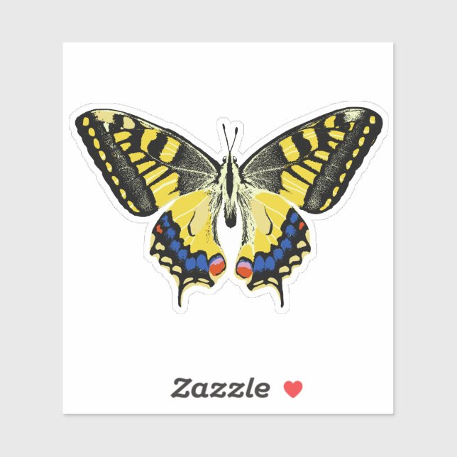 Tiger swallowtail butterfly sticker (Sheet)