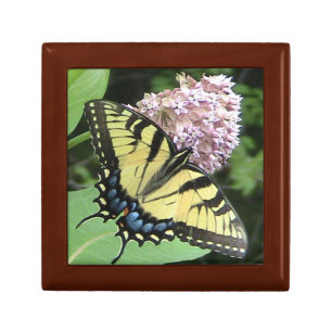 Tiger Swallowtail Butterfly Wood Jewelry Box