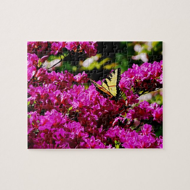 Tiger Swallowtail on Azalea Jigsaw Puzzle (Horizontal)