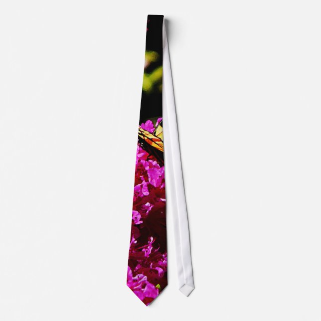 Tiger Swallowtail on Azalea Neck Tie (Front)