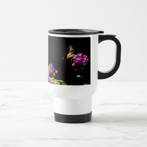 Tiger Swallowtail on Phlox _ Summer Travel Mug