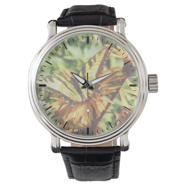 Tiger Swallowtail on Yellow Wildflower Watch (Front)