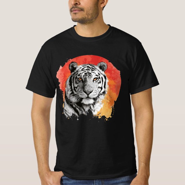 Tiger symbol of courage.  T-Shirt (Front)