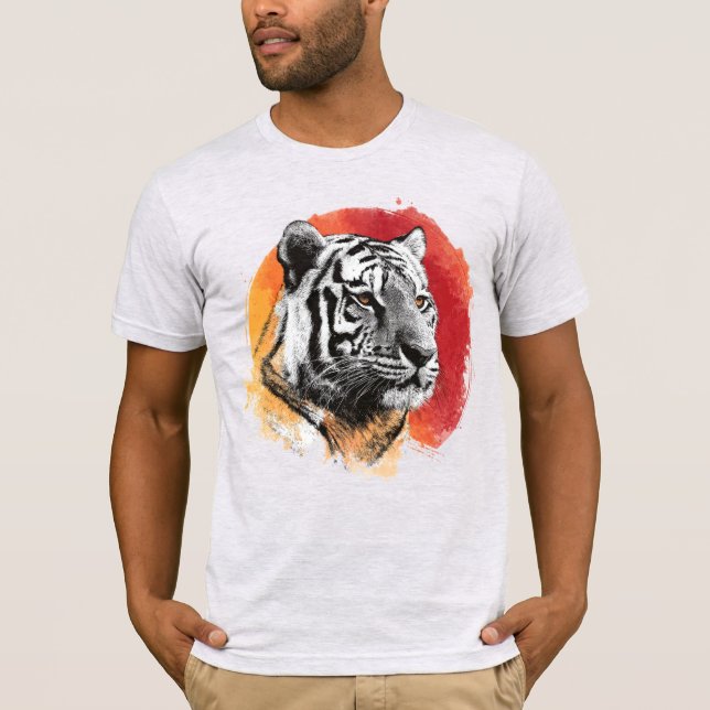 Tiger symbol of courage. T-Shirt (Front)