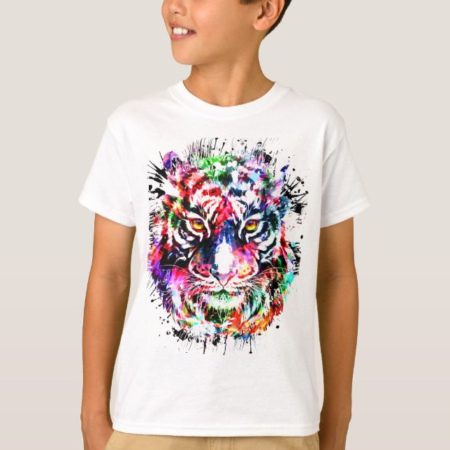 Tiger T-Shirt | Colorful Tiger Shirt (Front)