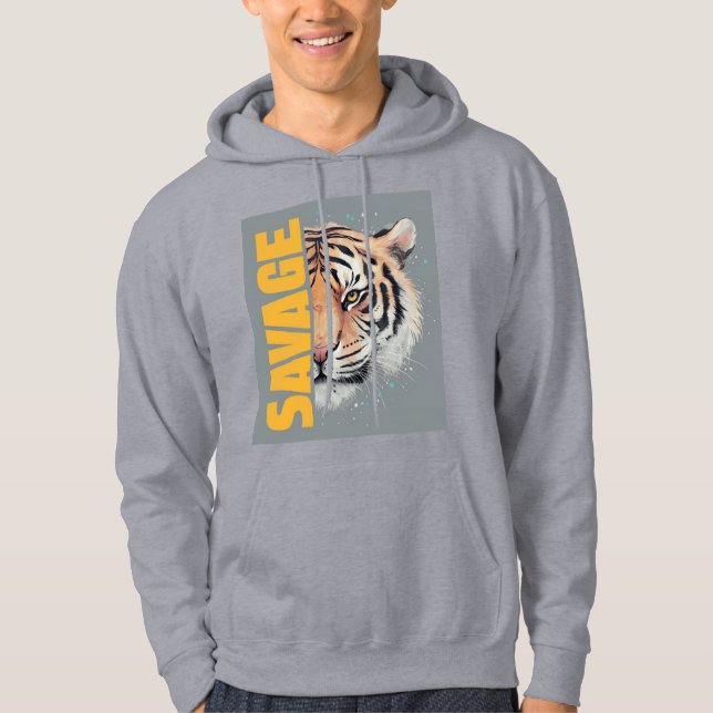Tiger t-shirt hoodie (Front)