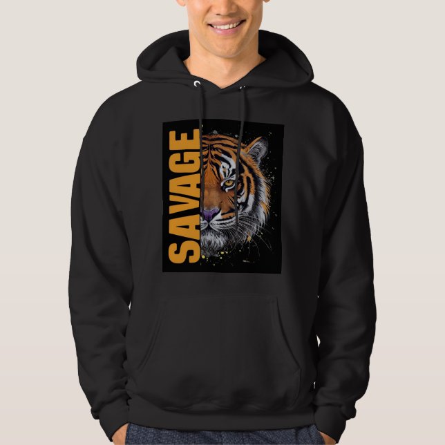 Tiger t-shirt hoodie (Front)