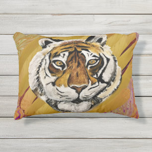 Tiger Tai Chi Tiger Face Outdoor Pillow