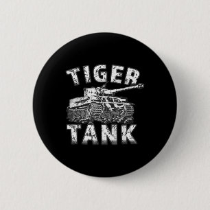 Tiger Tank Historical World War 2 Ww2 German Panze Button