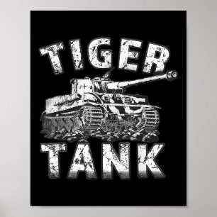 Tiger Tank Historical World War 2 Ww2 German Panze Poster