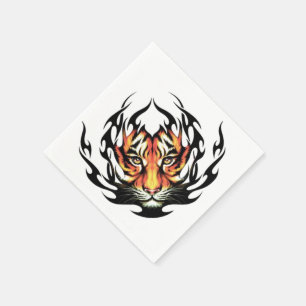 Tiger Tattoo Paper Napkins