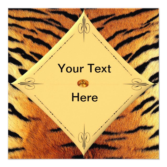 Tiger Template Invitation