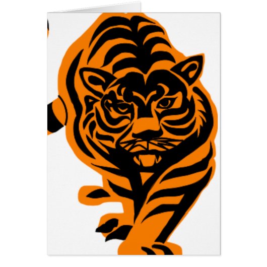 TIGER THE KING OF JUNGLE CARDS (Front)