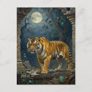 Tiger Themed Keeping in Touch Postcard