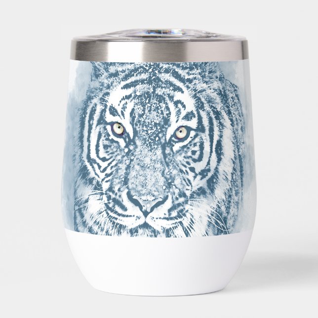 tiger thermal wine tumbler (Front)