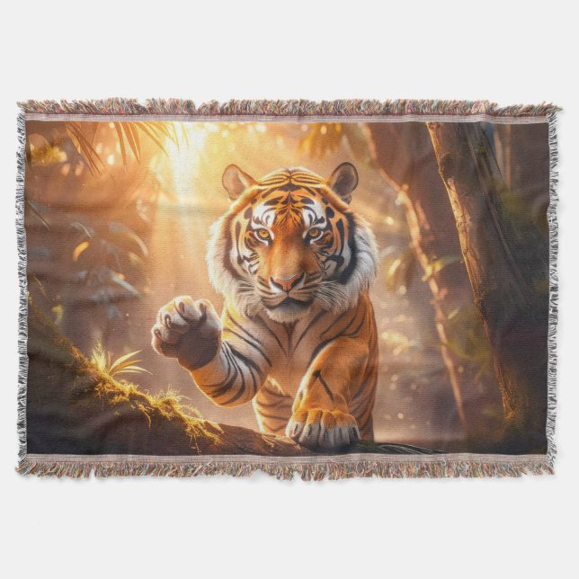 Tiger Throw Blanket (Front)