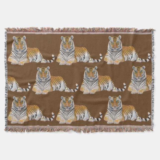 Tiger Throw Blanket (Front)