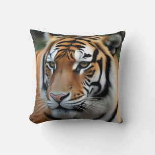 Tiger throw pillow