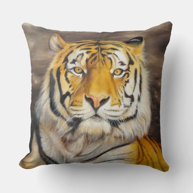 tiger  throw pillow (Front)