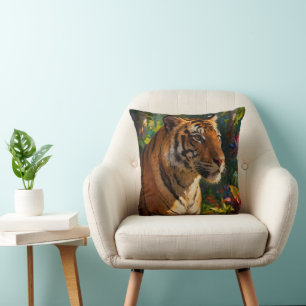 Tiger Throw Pillow