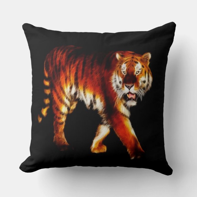 Tiger Throw Pillow (Front)