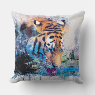 Tiger Throw Pillow