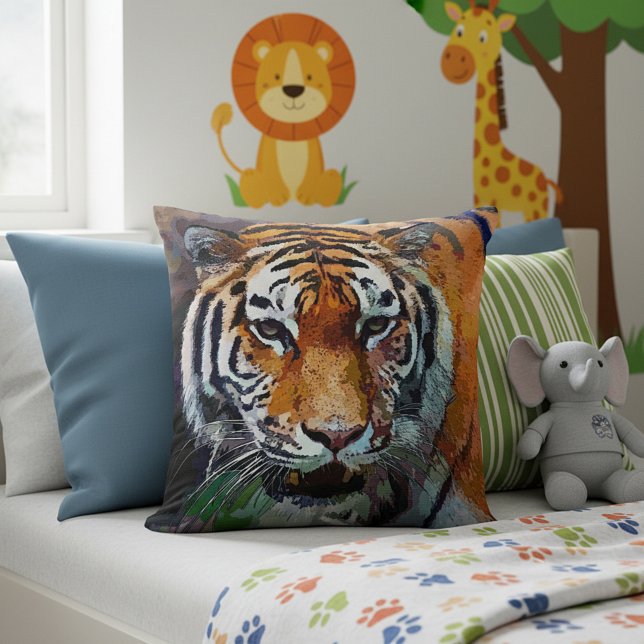Tiger  throw pillow (Creator Uploaded)