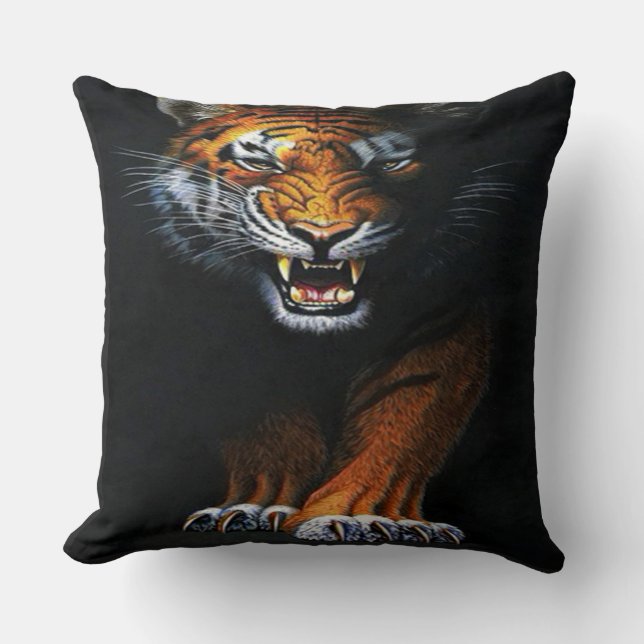 TIGER THROW PILLOW (Front)