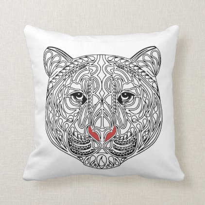 Tiger Throw Pillow