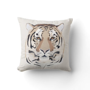 Tiger, tiger face, symbol of 2022 throw pillow