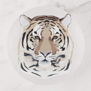 Tiger, tiger face, symbol of 2022 trinket tray