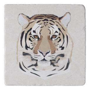 Tiger, tiger face, symbol of 2022 trivet