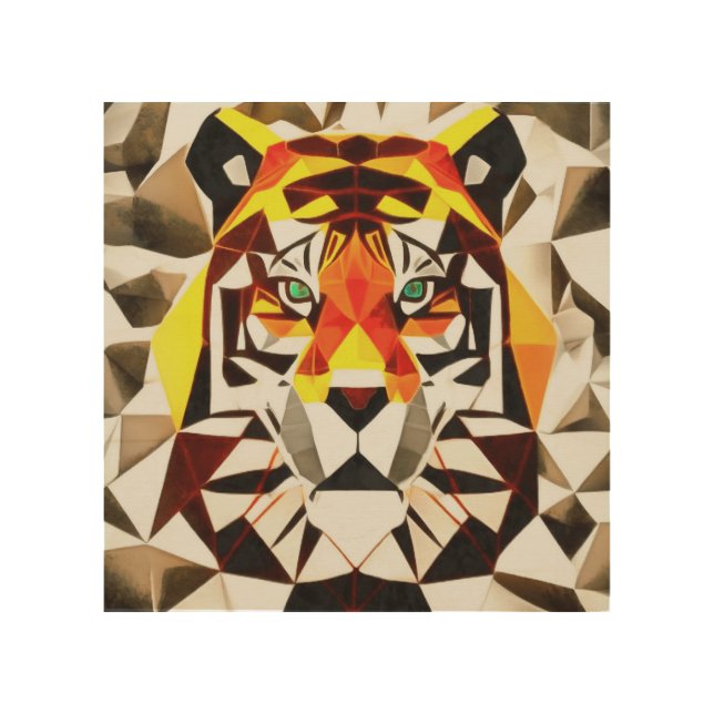 Tiger Tiger Fearful Symmetry Geometric Art (Front)