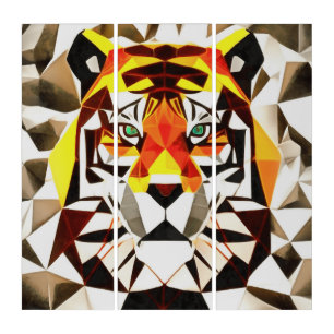 Tiger Tiger Fearful Symmetry Geometric Art