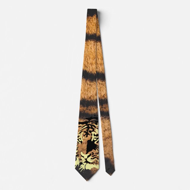 Tiger Tiger Tiger (fur) Neck Tie (Front)