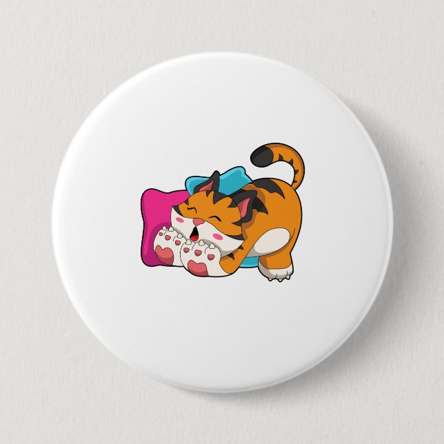 Tiger tired button (Front)