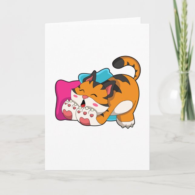 Tiger tired card (Front)