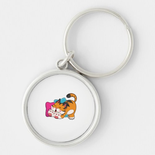 Tiger tired keychain