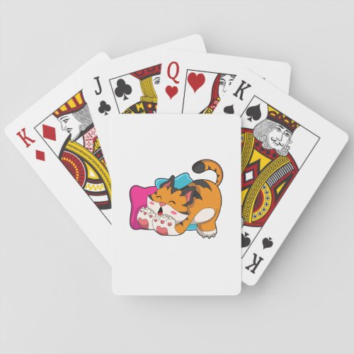 Tiger tired playing cards