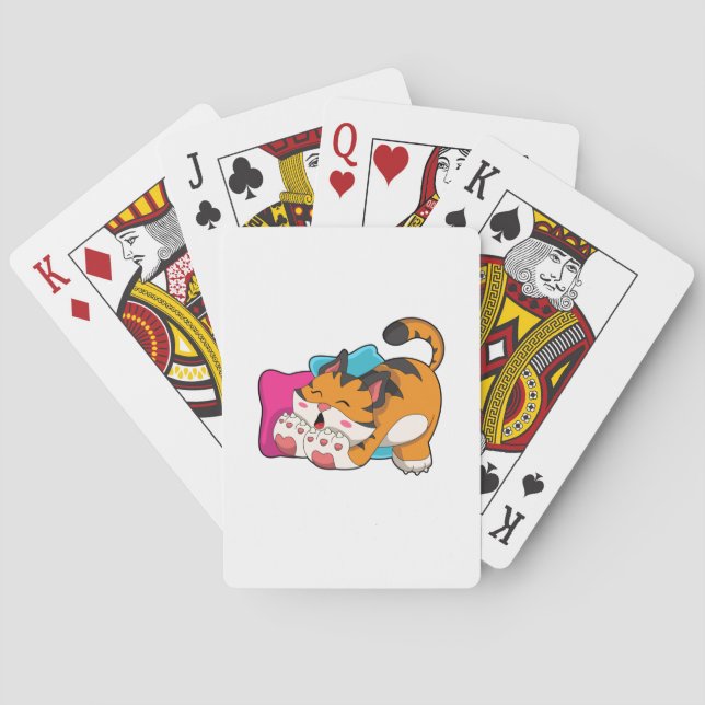 Tiger tired poker cards (Back)