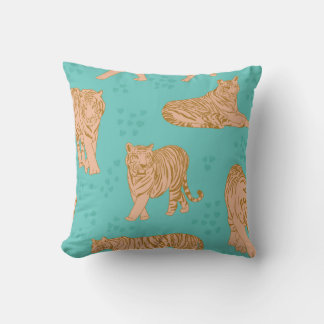 Tiger Trails Throw Pillow