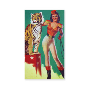 Tiger Trainer Pin-Up Girl Business Card