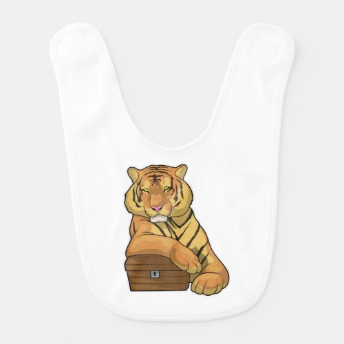 Tiger Treasure chest Baby Bib